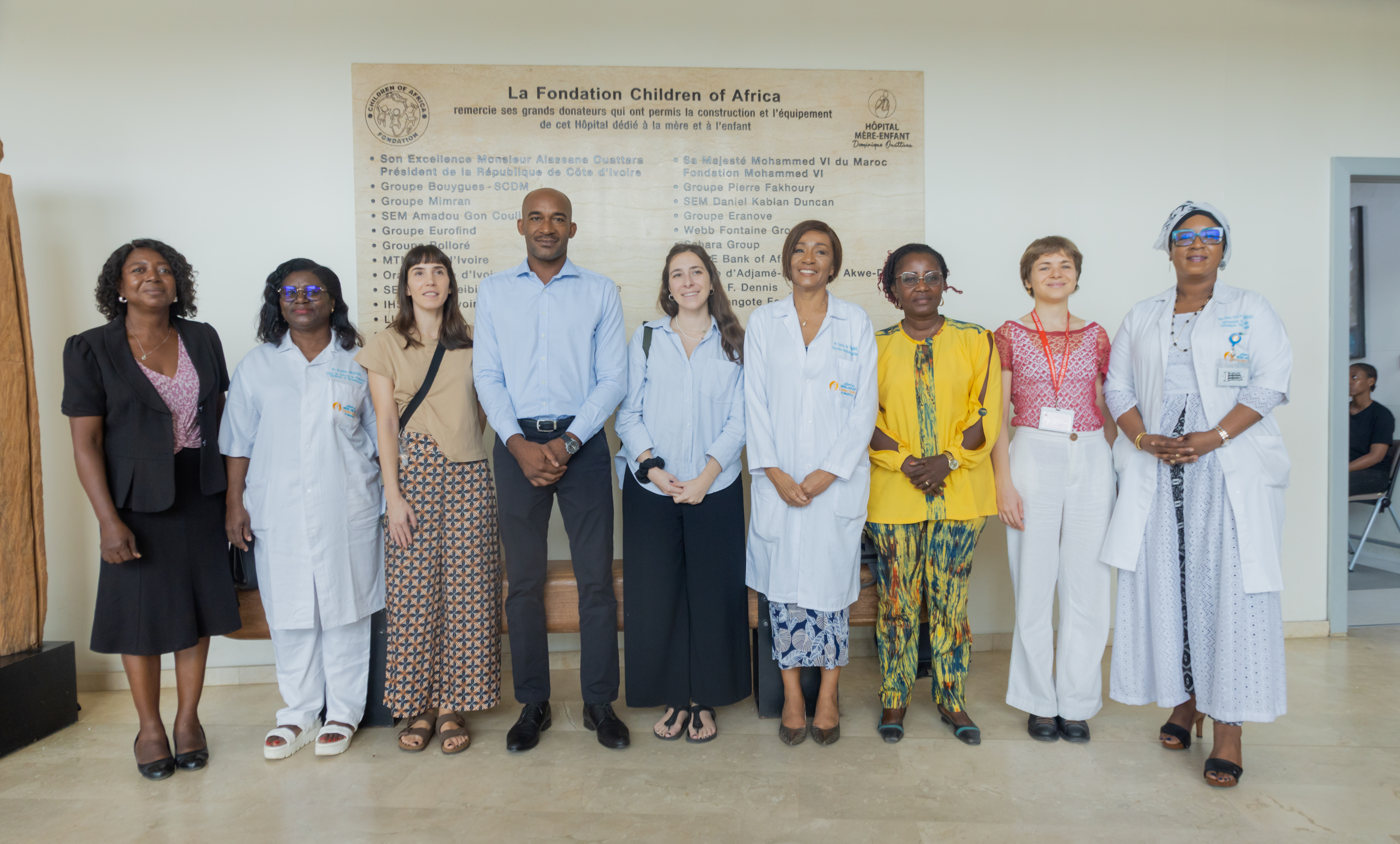 VISITE DE L'ONG MÉDECINS AVEC L'AFRIQUE ET LA FONDATION CHIESI