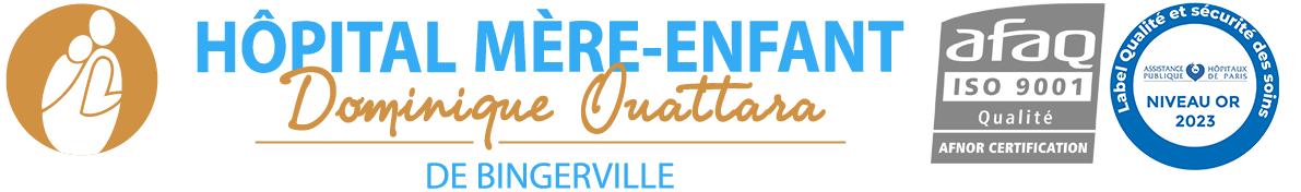 Hôpital Mère-Enfant Dominique Ouattara de Bingerville - AFAQ ISO 9001 - Label Qualité et sécurité des soins niveau Or 2023