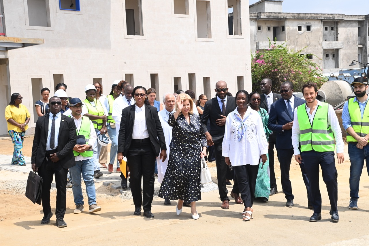 VISITE 1ère DAME CHANTIER EXTENSION CARDIOLOGIE PÉDIATRIQUE
